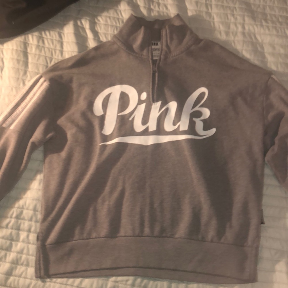 PINK quarter zip, only worn a hand full of times